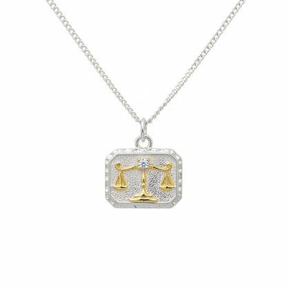 S925 Silver 23K Gold-Plated Boucheron-Style Lock & Cross Necklace