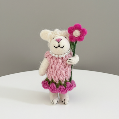 Blush Lamb Bloom Charm