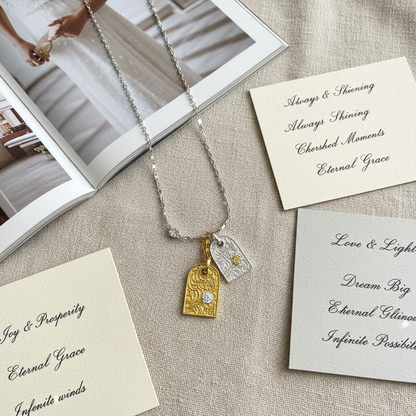 S925 Silver 23K Gold-Plated Boucheron-Style Lock & Cross Necklace