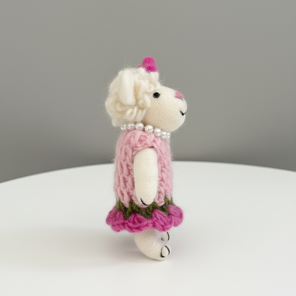 Blush Lamb Bloom Charm