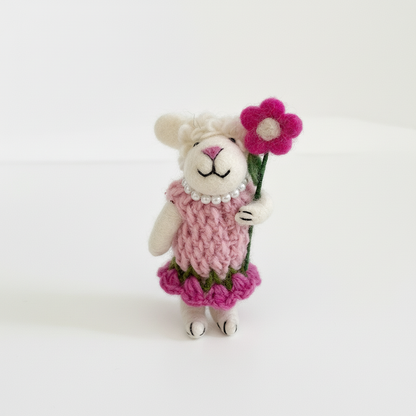 Blush Lamb Bloom Charm