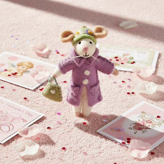 Lavender City Mouse Charm