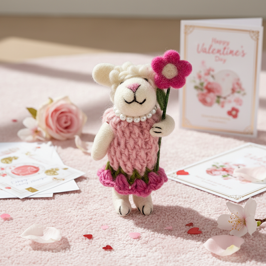 Blush Lamb Bloom Charm