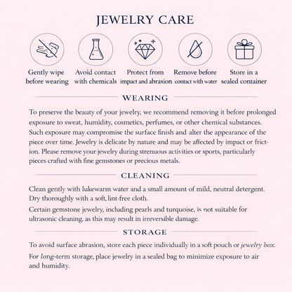 S925 sterling silver jewelry care instructions - maintenance guide for gold plated necklaces
